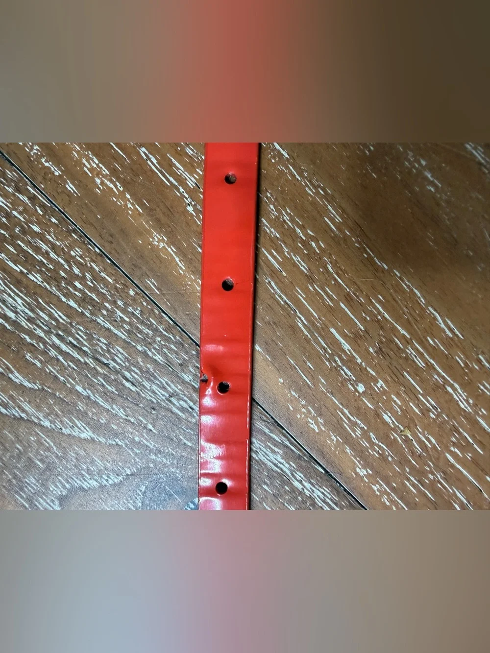 J. Crew Red Patent Leather Skinny Belt / Size Small - Picture 9 of 9